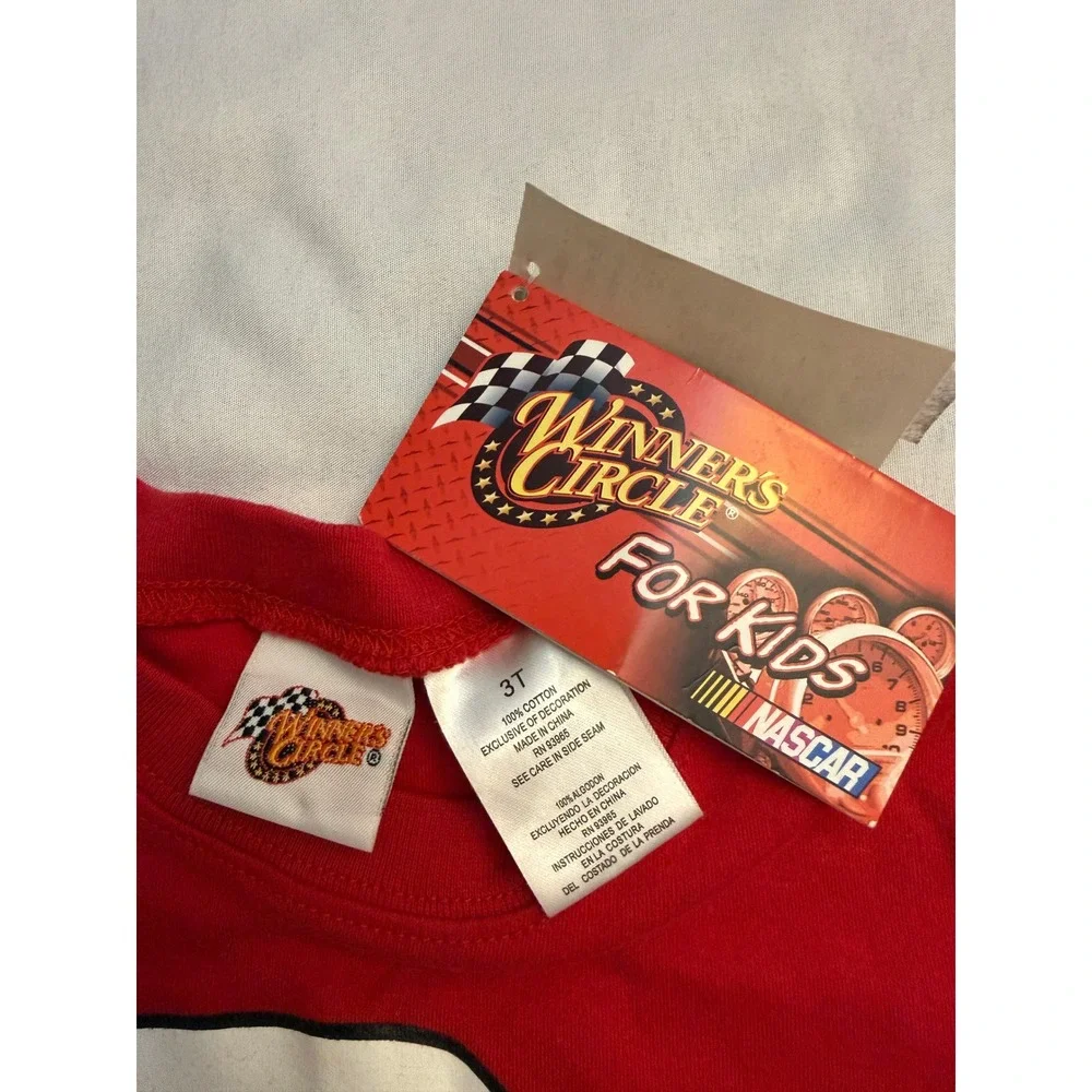 Winners Circle NASCAR Dale Earnhardt Jr 8 Kids T-Shirt Shorts Set Red Black 3T